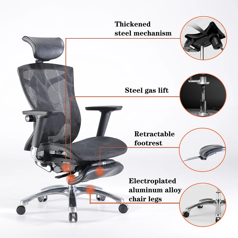 New Arrival Modern Style Lift Swivel Ergonomic Sihoo V1 Computer High Back Comfortable Mesh Executive Office Chair