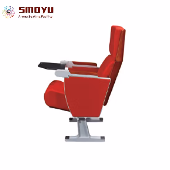 公共スペース、オフィス、学校、教会向けのグレーの機能的な生地を使用したモダンなシネマチェア
